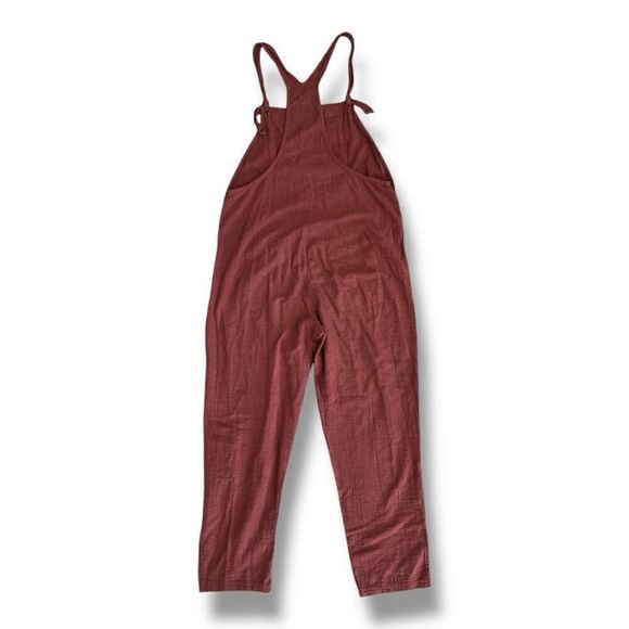 L*Space Cali Currant 100% Cotton Cropped Jumpsuit Size Medium - Picture 7 of 8